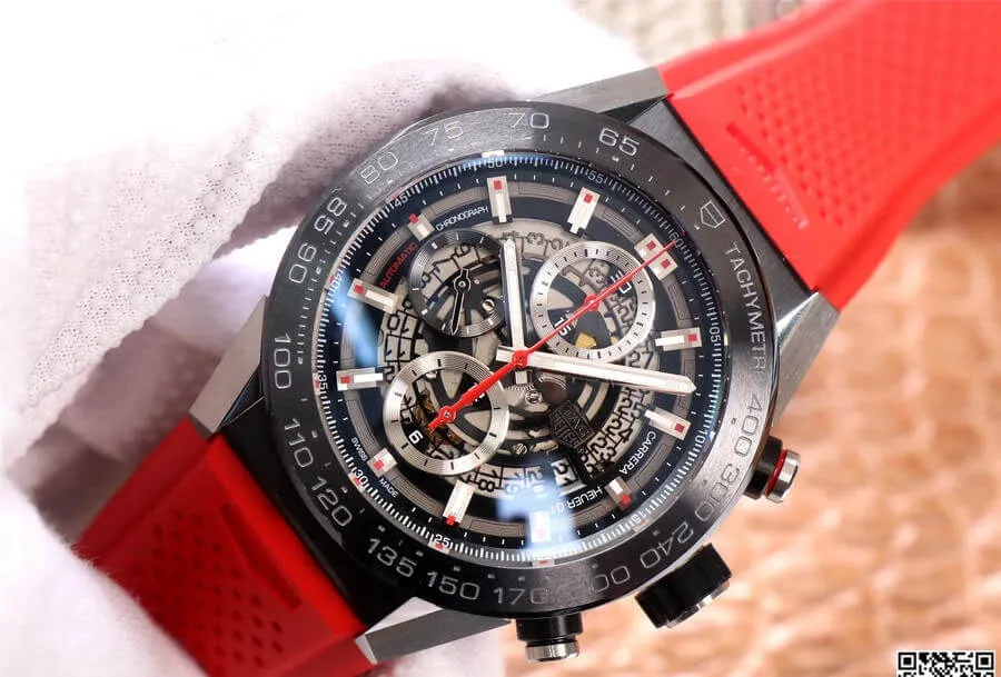TAG Heuer Carrera CAR2A1Z.FT6050 XF Factory 1:1 Best Edition Replica Watch Red Strap